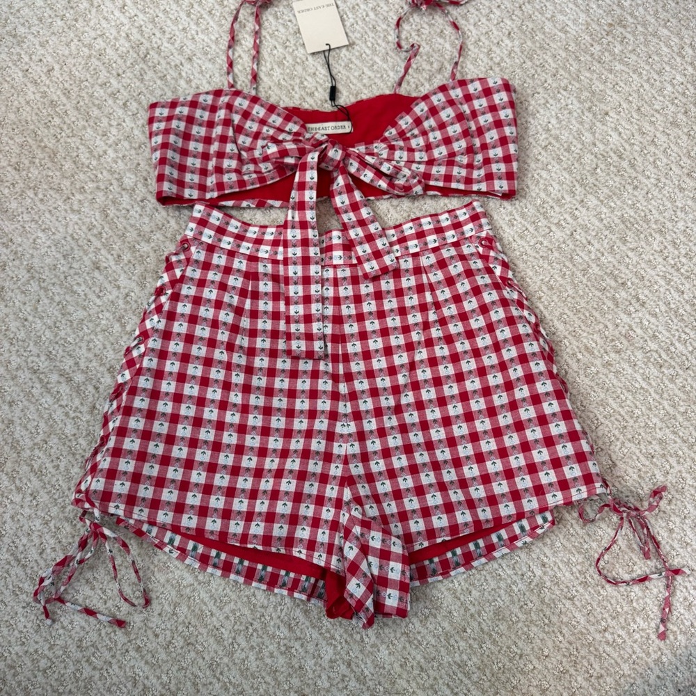 The East Order Red Gingham Set